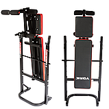 Лавка тренувальна York Fitness ASPIRE 120 складана зі стійкою під штангу, фото 6