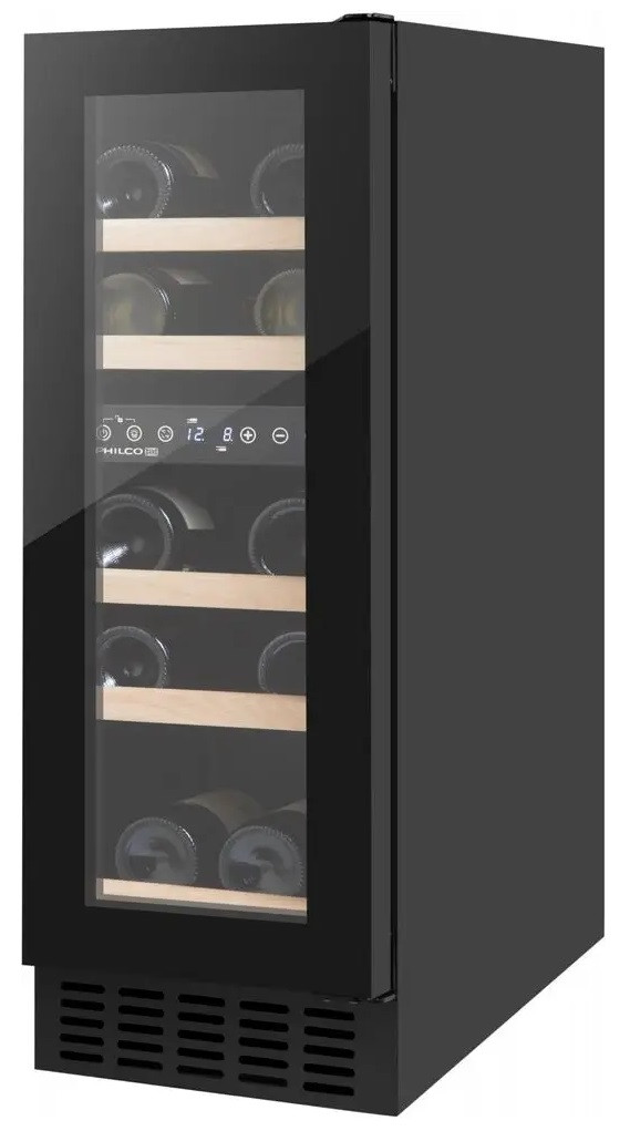 Philco Холодильник для вина, 85х29.5х57, обсяг-54л, зон - 2, пляш.-17, диспл, підсвітка, чорний  Baumar - Я Люблю Це