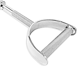 Ручка для верхньої тяги York Fitness 60см з паралельним хватом пряма, хром, фото 5