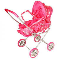 Коляска для ляльок з люлькою "Зірочки"
