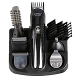 Машинка тример для стриження волосся KEMEI KM-600 (11 В 1 + Підставка), фото 5