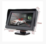 Автомонітор LCD 4.3" для двох камер 043  ⁇  монітор автомобільний для камери заднього огляду, дисплей, фото 4