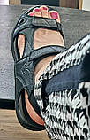 Манте xbiom Супер! Жіночі сандалії літні з натуральної шкіри босоніжки чорного кольору 38,39,40, фото 5