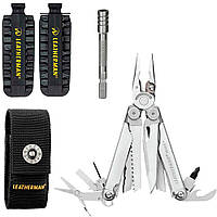 Набор Мультитул Leatherman Wave Plus 832524 + Удлинитель битодержателя 931009 + Комплект бит Bit Kit 2