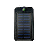 Сонячний портативний акумулятор Solar power bank 20000 mah з компасом та LED прожектором, фото 7