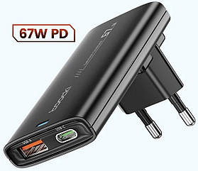 Зарядное устройство Tooki TCT67-16 67 Вт, 1 USB-A + 1 USB-C PD QC