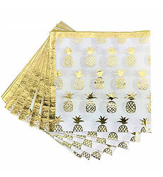 Серветки паперові "Золоті ананаси", 20 шт., розмір - 33х33 см