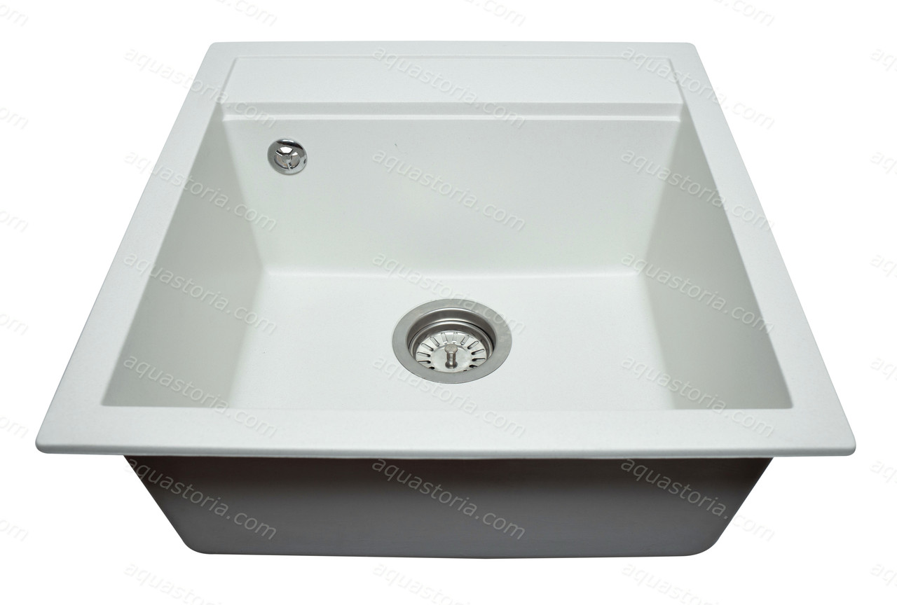 Гранітна мийка Aquaton #18 51х49 Біла, фото 1