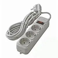 Мережевий фільтр подовжувач на 3 розетки Greelite SP3 5 м Білий GS227