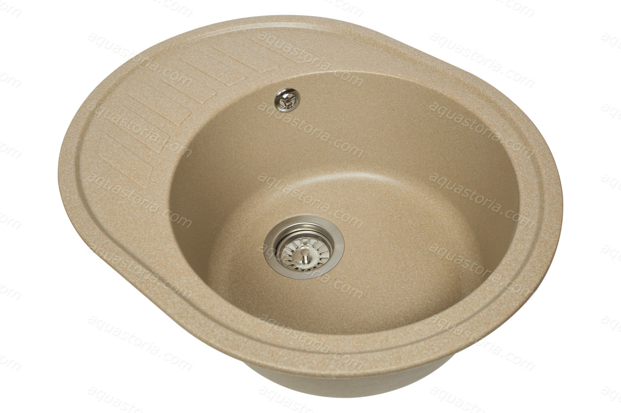 Гранітна мийка Aquaton №11 620х500 Бежева, фото 1