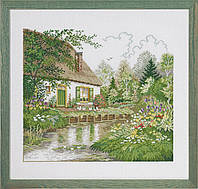 Дом и лесное озеро Набор для вышивания крестом Eva Rosenstand 74-184