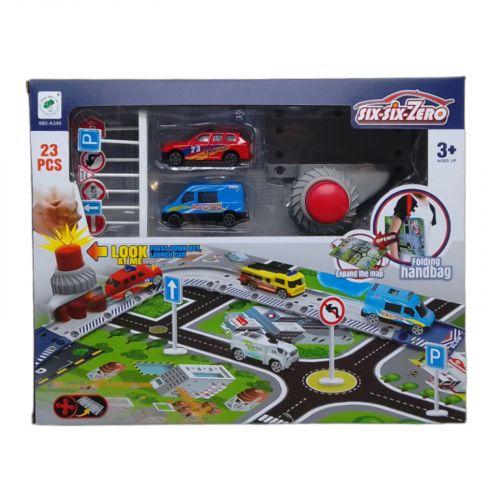 Паркінг 660-A346 набір з килимком,метал.машинками(2шт.),аксес.кор.34,8*9*28 [tsi230495-TSI], фото 1