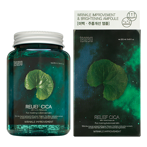 АМПУЛЬНАЯ СЫВОРОТКА С ЦЕНТЕЛЛОЙ TENZERO RELIEF CICA ALL IN ONE AMPOULE 250МЛ