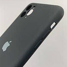 Чохол для Apple iPhone 11 Pro Max матовий кейс із закритою камерою чохол на айфон 11 про макс чорний o5h, фото 4