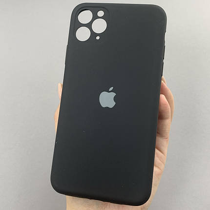 Чохол для Apple iPhone 11 Pro Max матовий кейс із закритою камерою чохол на айфон 11 про макс чорний o5h, фото 1
