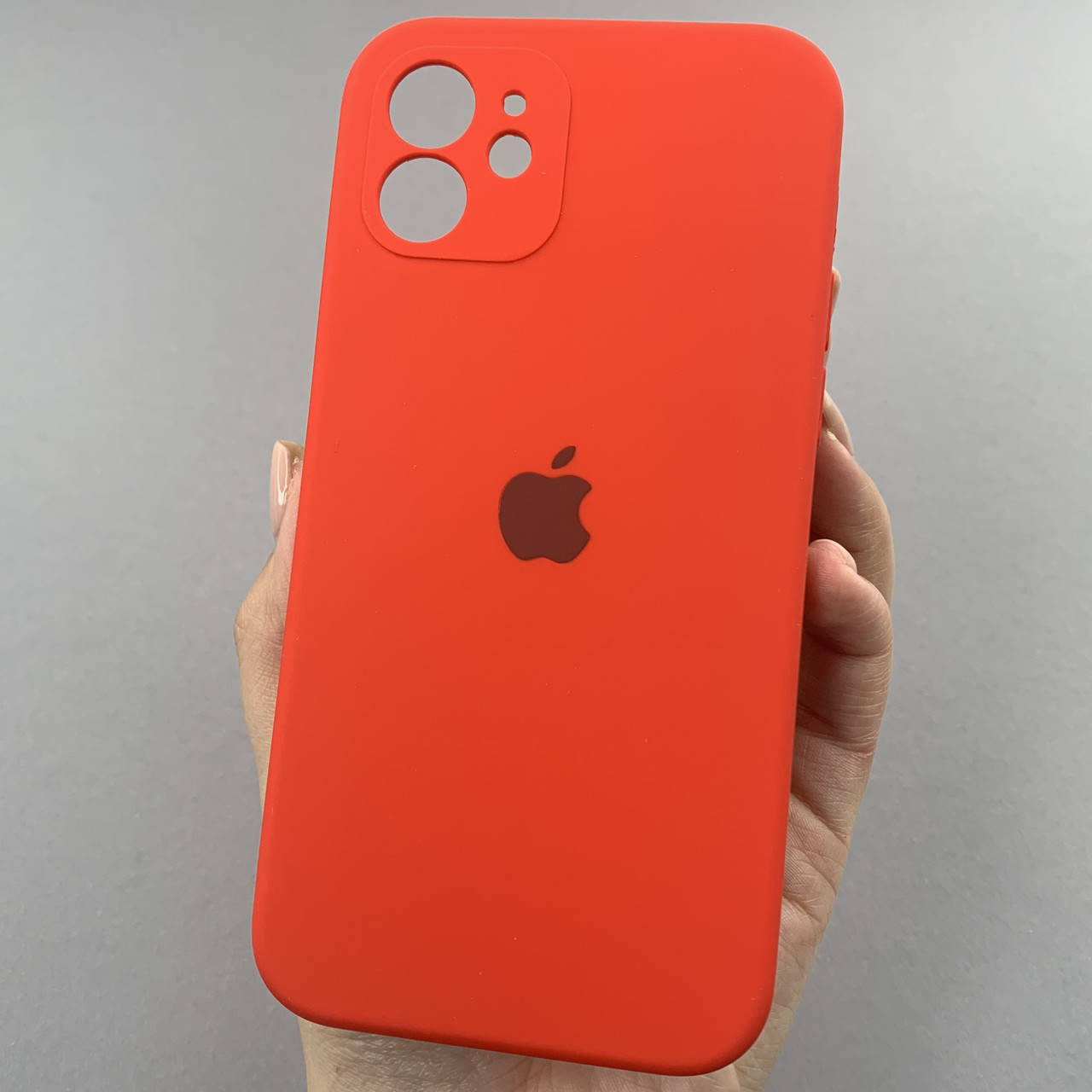 Чохол для Apple iPhone 12 матовий кейс із закритою камерою чохол на телефон айфон 12 червоний o5h