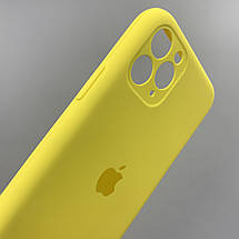 Чохол для Apple iPhone 11 Pro матовий кейс із закритою камерою чохол на телефон айфон 11 про жовтий o5h, фото 3