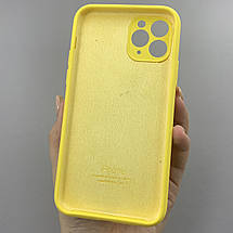 Чохол для Apple iPhone 11 Pro матовий кейс із закритою камерою чохол на телефон айфон 11 про жовтий o5h, фото 2