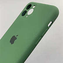 Чохол для Apple iPhone 11 Pro матовий кейс із закритою камерою чохол на телефон айфон 11 про темно-зелений o5h, фото 4