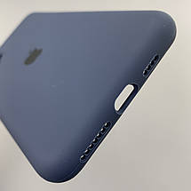 Чохол для Apple iPhone 11 Pro Max матовий кейс із закритою камерою чохол на айфон 11 про макс темно-синій o5h, фото 5