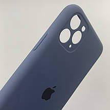Чохол для Apple iPhone 11 Pro Max матовий кейс із закритою камерою чохол на айфон 11 про макс темно-синій o5h, фото 3