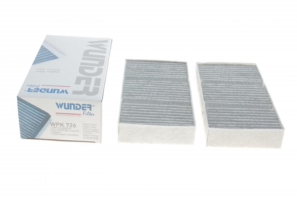 Фільтр салону MB M-class (W166) 11- (вугільний) WUNDER FILTER WPK 726 UA61, фото 1