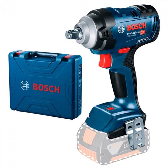 Аккумуляторный ударный гайковерт Bosch Professional GDS 18V-400 (без аккумулятора и зарядного устройства) - фото 1 - id-p2050675927