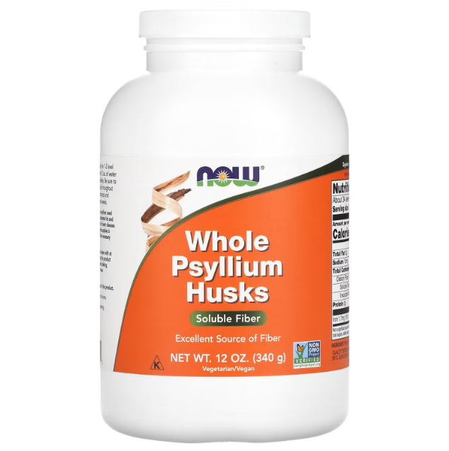 NOW Foods лушпиння насіння подорожника псиліум 340 гр