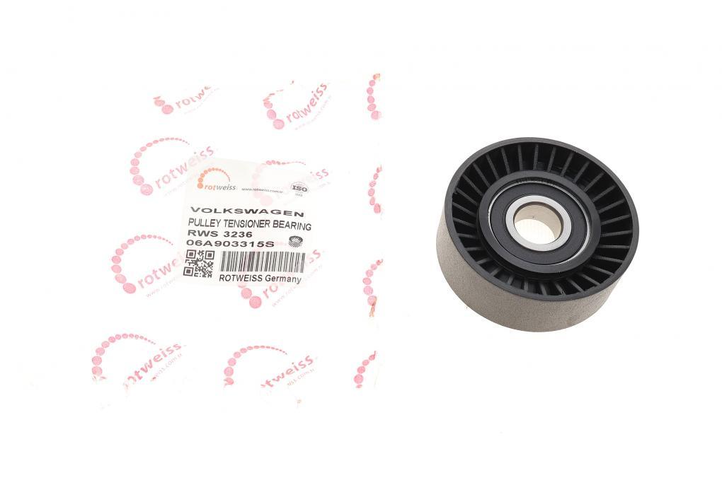 Ролик генератора VW Caddy III/T5 1.9TDI /2.0 04-10 (натяжний) (70x24) ROTWEISS RWS3236 UA62