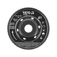Диск-фреза випуклий до КШМ по дереву/ шпаклівці/ гіпсу (Ø=120/22.2 мм) t= 16/12 мм шорстк №1 Yato YT-59182