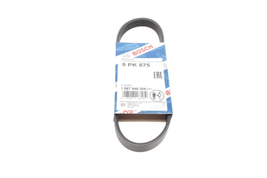 Ремінь генератора Ford Mondeo I/II 1.8TD 93-00 (5PK575) BOSCH 1 987 948 354 UA62