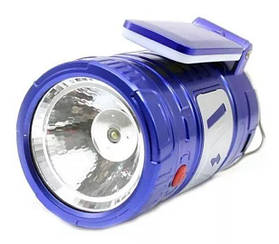 Кемпінговий ліхтар лампа Ten&JunHT TJ 288 на сонячній батареї 3 режими освітлення складаний з USB синій