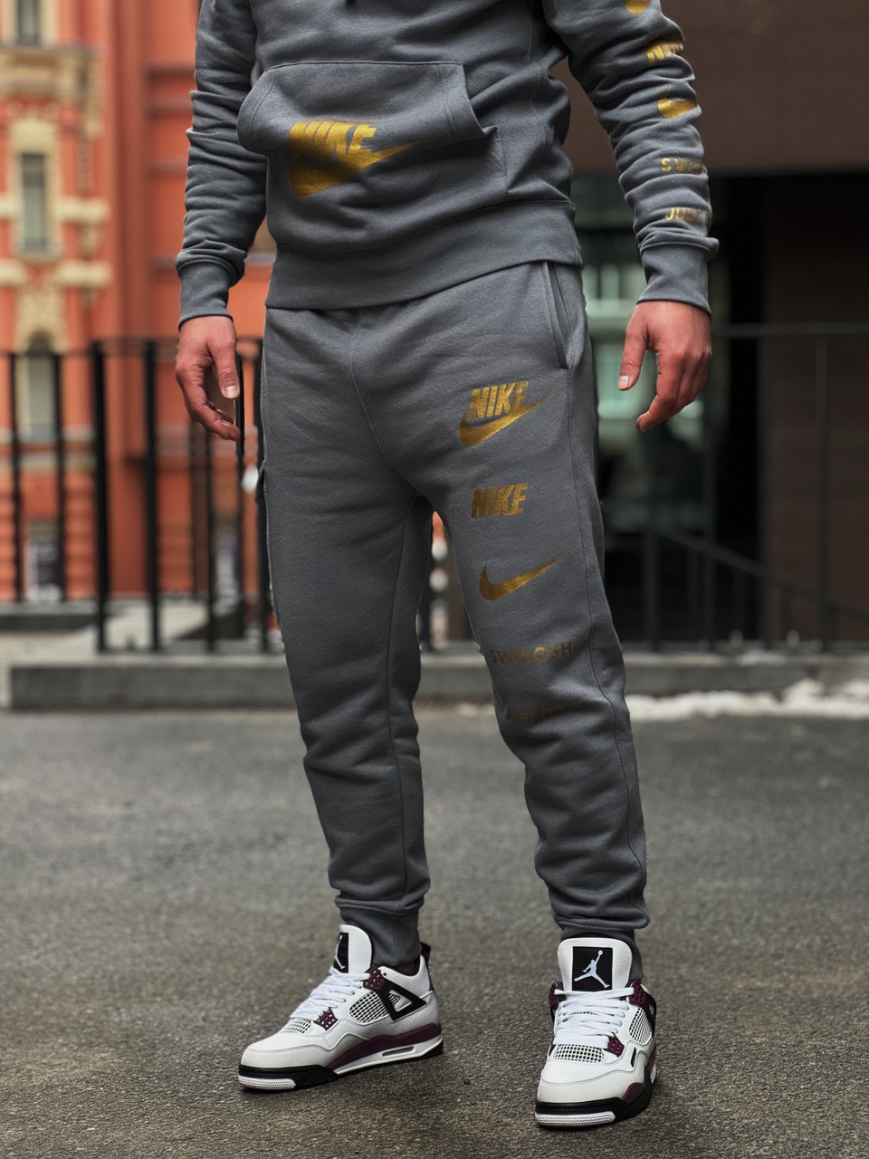 Мужские штаны Nike Sportswear Standard Issue Grey / FJ0550-065, фото 1