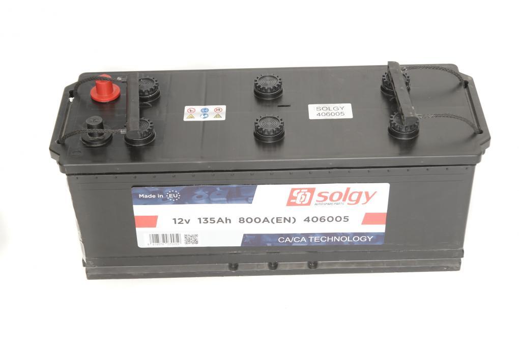 Акумуляторна батарея 135Ah/800A (511x190x217/+L) SOLGY 406005 UA62