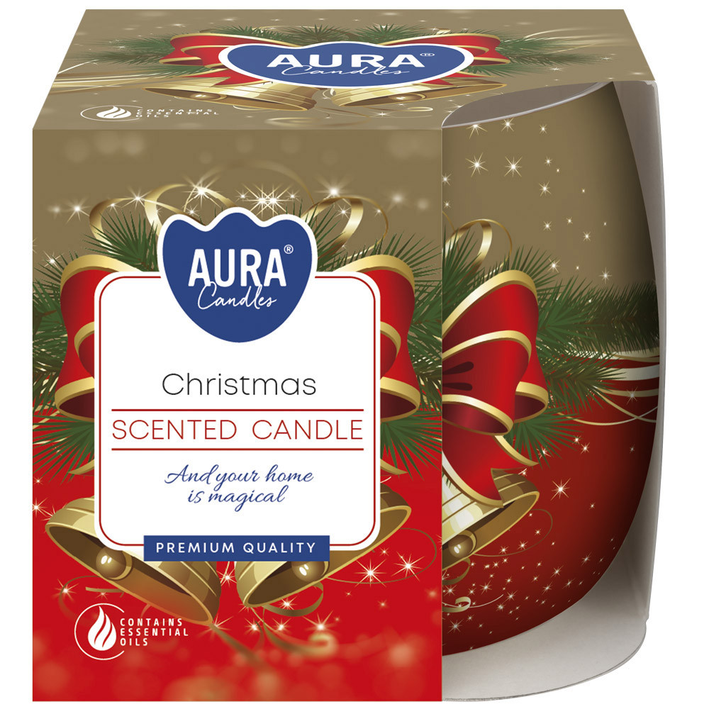 Свічка ароматична у склі з малюнком "Різдво" Bispol, фото 1