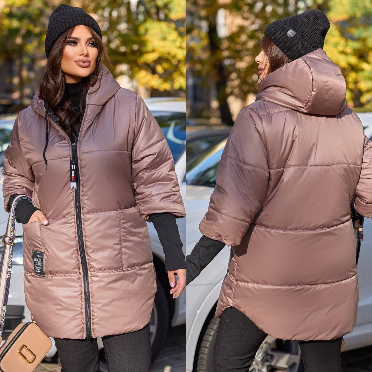 Тепла зимова куртка батал Розміри: 48-50, 52-54, 56-58, 60-62, фото 1