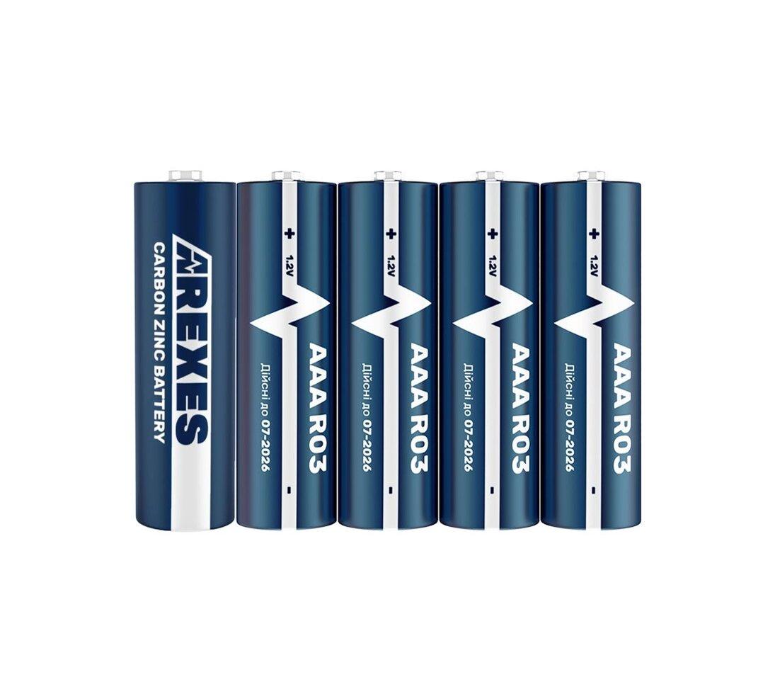 Батарейка zinc carbon сольова Arexes R03 aaa