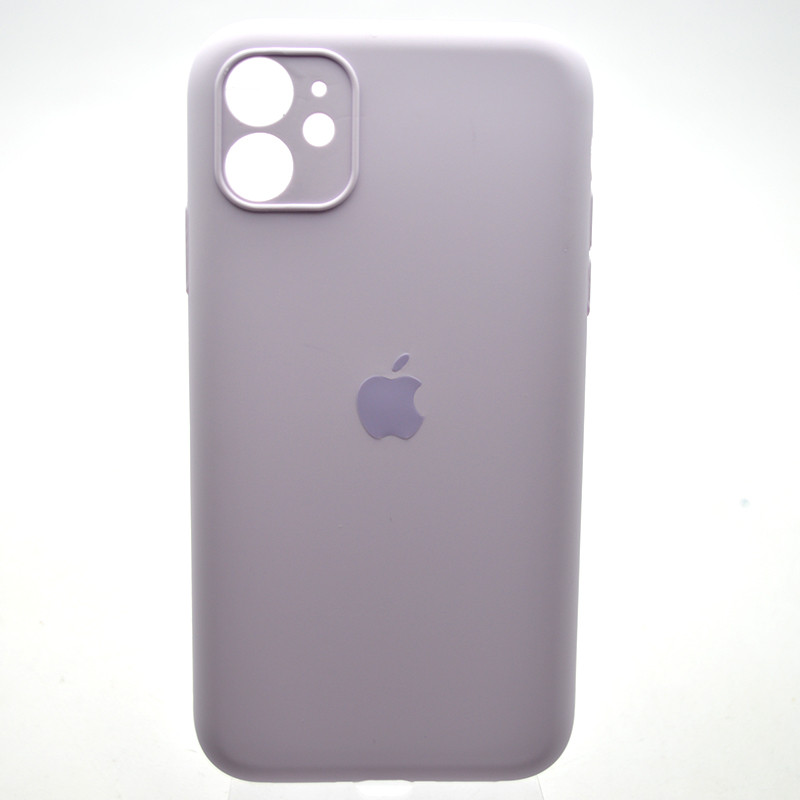 Силіконовий чохол накладка Silicon Case Full Camera для iPhone 11 Light Purple, фото 1