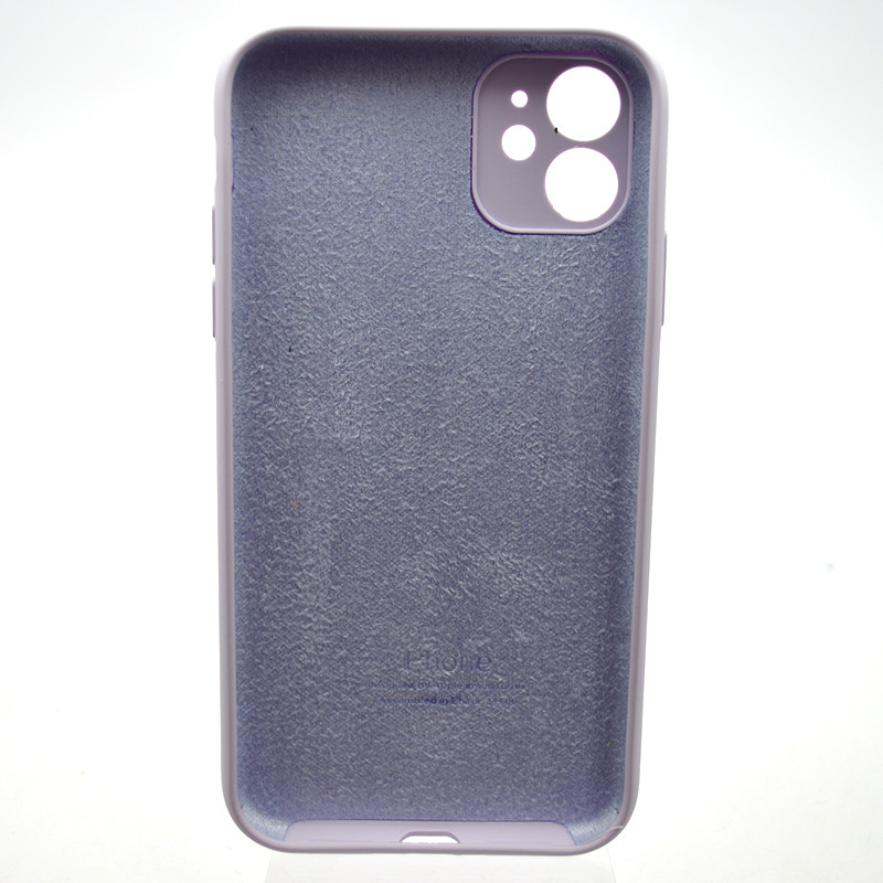 Силіконовий чохол накладка Silicon Case Full Camera для iPhone 11 Light Purple, фото 2
