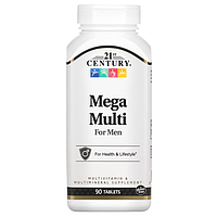 21st Century Mega Multi для мужчин мультивитамины и мультиминералы 90 таблеток