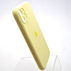 Силіконовий чохол накладка Silicon Case Full Camera для iPhone 11 Milk Yellow, фото 3