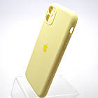 Силіконовий чохол накладка Silicon Case Full Camera для iPhone 11 Milk Yellow, фото 4