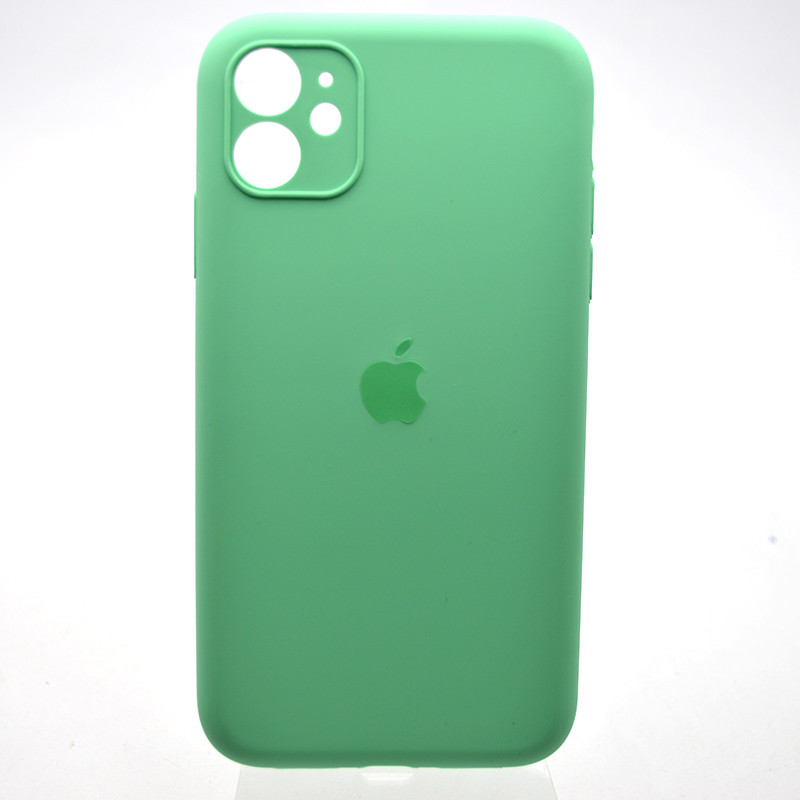 Силіконовий чохол накладка Silicon Case Full Camera для iPhone 11 Rehmannia Green, фото 1