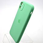 Силіконовий чохол накладка Silicon Case Full Camera для iPhone 11 Rehmannia Green, фото 4