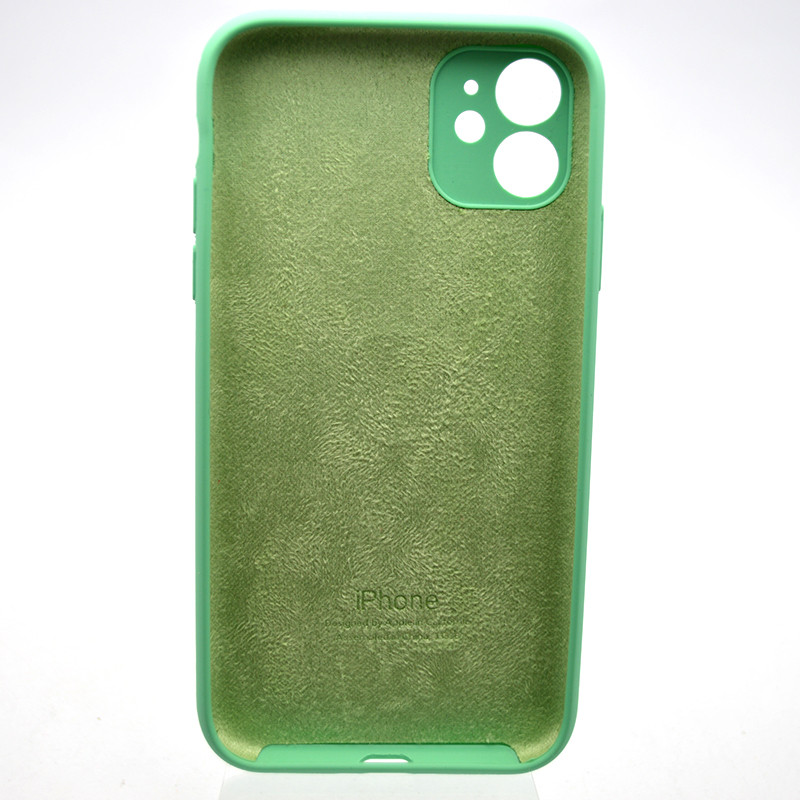 Силіконовий чохол накладка Silicon Case Full Camera для iPhone 11 Rehmannia Green, фото 2