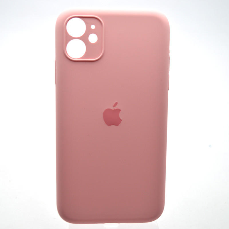 Силіконовий чохол накладка Silicon Case Full Camera для iPhone 11 Rose Pink, фото 1