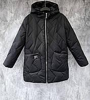 Жіноча зимова куртка, орієнтовно на 52р., див.будь ласка заміри в описі