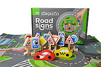 Игровой набор Дорожные знаки с дорогами для малышей