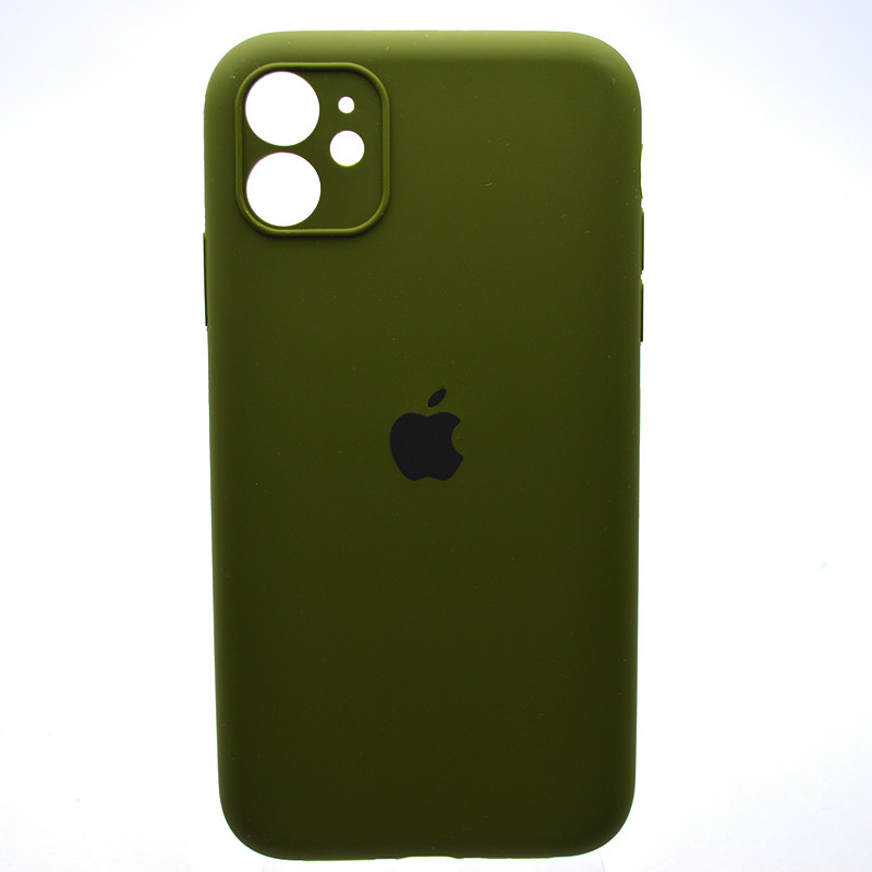Силіконовий чохол накладка Silicon Case Full Camera для iPhone 11 Pine Forest Green, фото 1