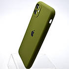 Силіконовий чохол накладка Silicon Case Full Camera для iPhone 11 Pine Forest Green, фото 4